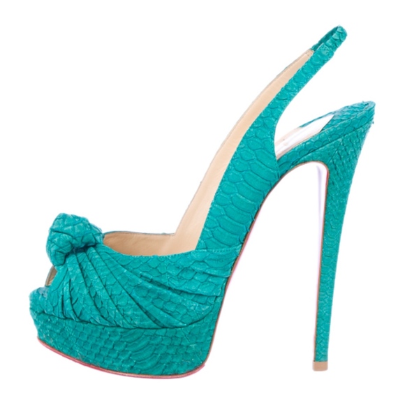 Christian Louboutin Shoes - Christian Louboutin Jenny Watersnake Pumps